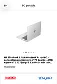 HP EliteBook 6 G1a 14 pouces Ryzen 5  16GB / SSD 512