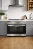 CUISINIERE 5FEUX TECHNOLUX 90X60 INOX TEC90