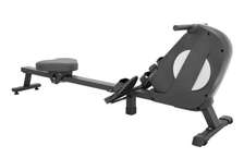 Rameur magnétique noir gris siège ergonomique