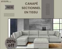 canapé sectionnel en tissu haut de gamme