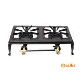 Cuisinière à gaz en fonte avec 2 brûleurs