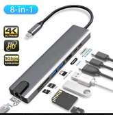 HUB USB C, Adaptateur USB C 8 en 1