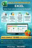 💼 Pack Excel Entrepreneur – Gérez votre business