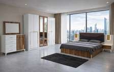 CHAMBRE A COUCHER ARMOIRE 6BATTANTS 5PIECES