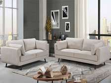 SALON TISSU 6 PLACES  COULEUR BELFAST 036 SAUMON