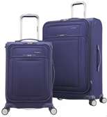 Set de deux valises SAMSONITE en tissu bleu