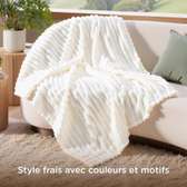 ✨ Plaid / Jeté de canapé ultra doux + 2 oreillers