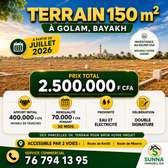 Terrain 150m2 à Bayakh - Paiement échelonné