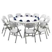 Table Pliante Ronde 10 Personnes 1.80M