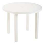 Table de jardin 4 places en polypropylène 91 cm diamètre
