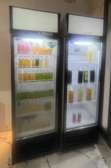 Réfrigérateur Vitrine porte LED grande capacité noire