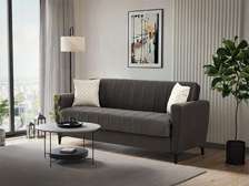 CANAPE EN TISSU 3 PLACES PRONTO COULEUR ANTHRASITE