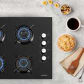 PLAQUE 4FEUX ENCASTRABLE KUMTEL 60X60 A GAZ NOIR KO40TAHDF