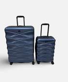 Set de deux valises TRAVELER'S CHOICE en coque bleue.