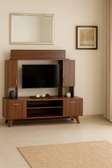 TABLE TELEVISEUR UNITE MFC40+MFC42 1.80X30X30 CM MARRON