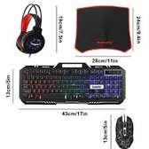 Casque Gamer BANDA G11 avec Clavier Souris et Tapis