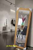 Miroir grand format cadre doré style contemporain
