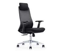 FAUTEUIL DOSSIER HAUT EN MAILLE 671AB NOIR