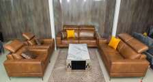 Salon simili cuir 7 places