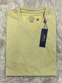 Polo Ralph Lauren Pull col V Jaune clair