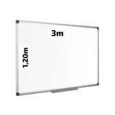 TABLEAU BLANC EFFACABLE 3M X 1,20M