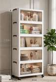 Rangement  blanche 5 niveaux  avec roulettes