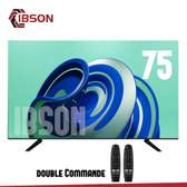 TELEVISEUR 75POUCES IBSON SMART ANDROID + 2 TELECOMMANDES