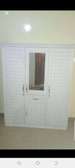 Armoire 3 Banttants blanche avec miroir