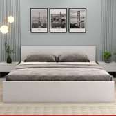 LIT 160X190 CM BLANC LITB002 + CHEVET 41X37X40 CM CNB001