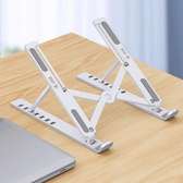 Support ordinateur portable réglable aluminium blanc