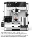 Ninja Luxe Premier 3-en-1 Machine à Café Argent