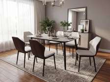 TABLE À MANGER 6PLACES 160X90 BEIGE C