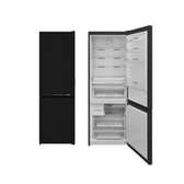 Réfrigérateur combiné noir 2 portes grand volume