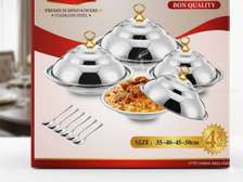 4 Plats de Service Premium en Inox