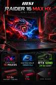 MSI Raider 16 Max HX RTX 5090 de 24 Gb dédié