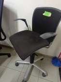 Chaise bureau ergonomique noire accoudoirs réglable