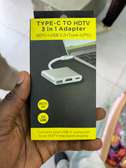 Adaptateur USB-C 3 en 1 4K gris argenté compact