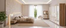 CHAMBRE A COUCHER 6BATTANTS 5PIECES CREME ROMA