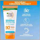 Garnier Crème solaire sensitive expert + protecteur fps 50+