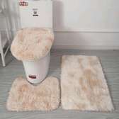 Tapis de bain toilette 3 pièces