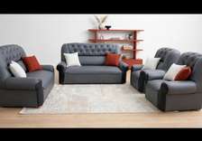 Salon 7 places en cuir anglais
