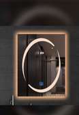 Miroir lumineux LED mural design moderne 60x50 cm