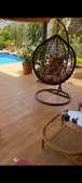 Fauteuil suspendu rotin  avec coussins