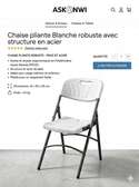 Chaise pliante en plastique
