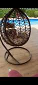Fauteuil suspendu rotin  avec coussins