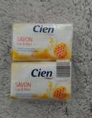 Cien savon solide lait & miel 150gx2  hydratant doux