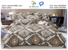Draps de lit 100% coton