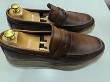 Chaussures mocassins cuir Marron ou confort durable