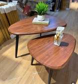 Tables basses bois massif métal noir design moderne
