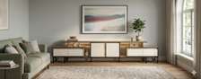 Meuble TV Design en Bois – 1m60